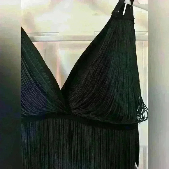 NWT- SHAKE IT OUT FRINGE BANDAGE MINI DRESS -XS - Picture 11 of 13